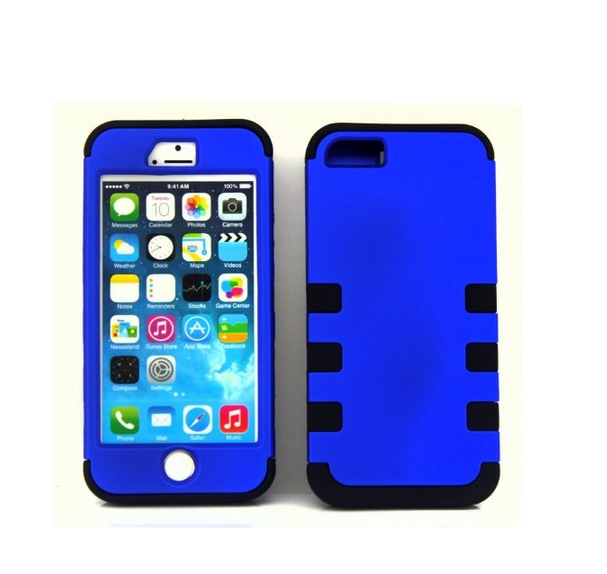 Microtimes Hybrid Robot Silicone + pc 3 in1 shockproof Protection Case Cover for iphone 5
